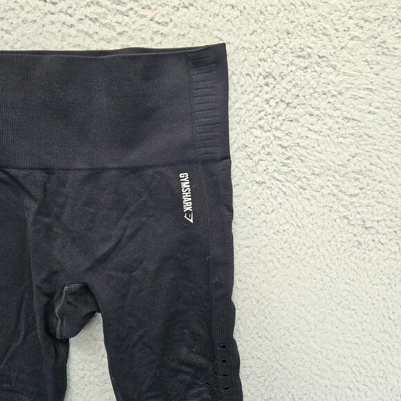 Gymshark Leggings Womens Size 26" Black Seamless‎ Athletic Workout Gym Pants - Picture 2 of 8